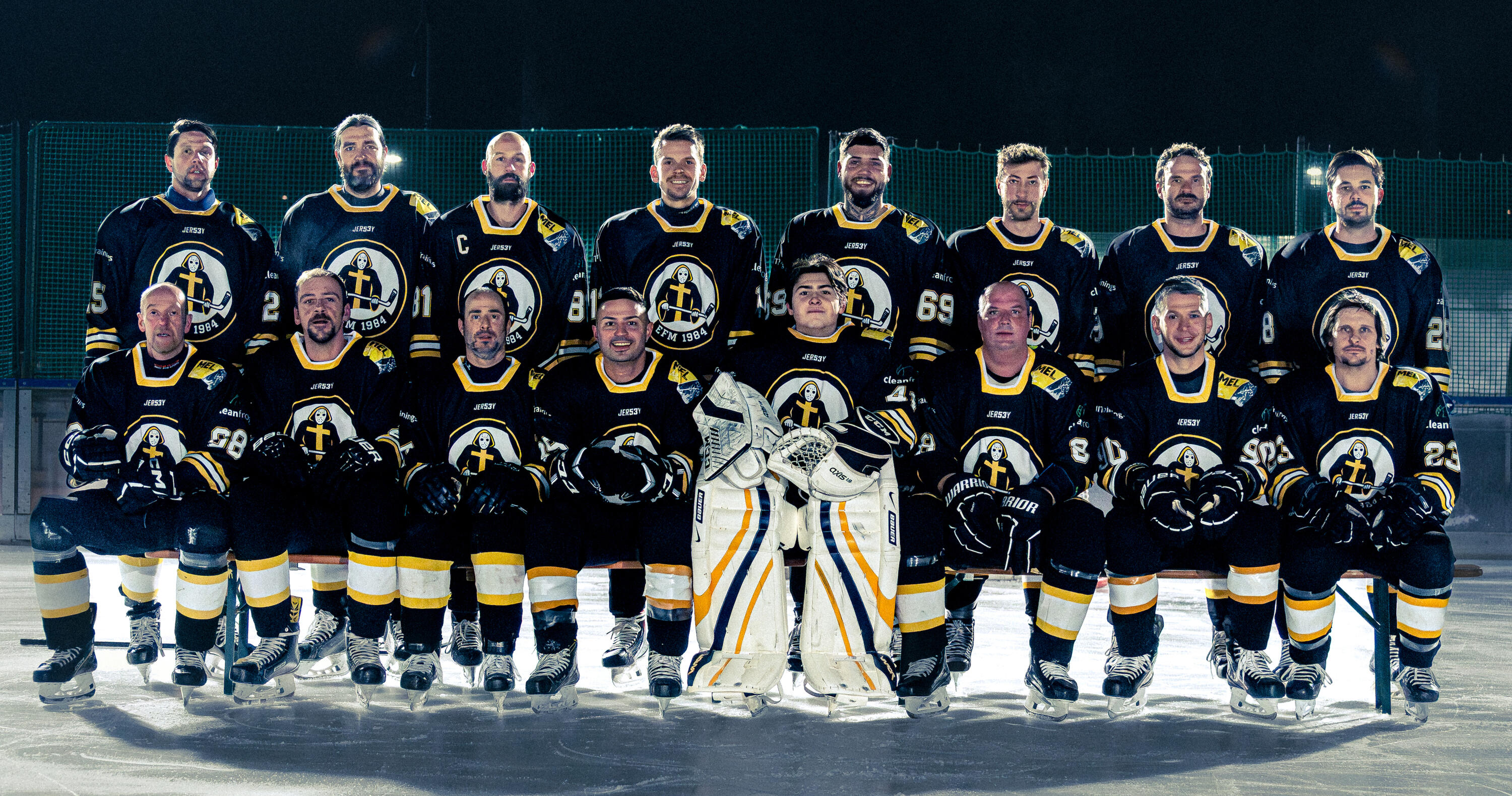Eishockey Team Foto EFM 1984